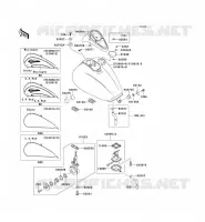 RESERVOIR CARBURANT pour Kawasaki VN1500 CLASSIC TOURER 1999