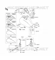 RESERVOIR CARBURANT pour Kawasaki VN1500 CLASSIC TOURER 1999