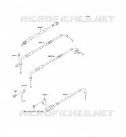 CABLES pour Kawasaki VN1500 CLASSIC TOURER 2000