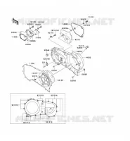 CARTER MOTEUR DROIT(S) pour Kawasaki VN1500 CLASSIC TOURER 2000