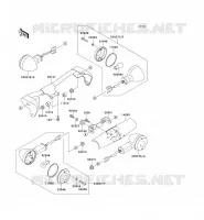 CLIGNOTANTS pour Kawasaki VN1500 CLASSIC TOURER 2000