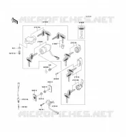 CONTACTEUR SERRURE/R&Eacute;FLECTEUR pour Kawasaki VN1500 CLASSIC TOURER 2000