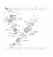 CYLINDRE/PISTON pour Kawasaki VN1500 CLASSIC TOURER 2000