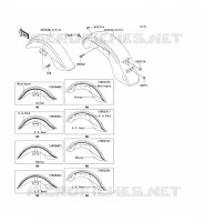GARDE BOUE pour Kawasaki VN1500 CLASSIC TOURER 2000
