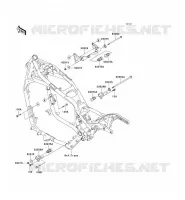 PIECE DE CADRE (COUVERTURE) pour Kawasaki VN1500 CLASSIC TOURER 2000