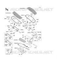 REPOSE PIED pour Kawasaki VN1500 CLASSIC TOURER 2000