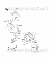 SUPPORT BATTERIE pour Kawasaki VN1500 CLASSIC TOURER 2000