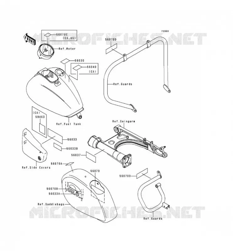 LABEL Kawasaki MOTOS 1500 2000 VN1500 CLASSIC TOURER FI  VN1500-L1