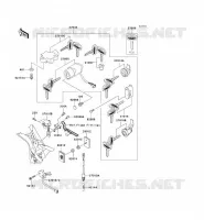 CONTACTEUR SERRURE/R&Eacute;FLECTEUR pour Kawasaki VN1500 CLASSIC TOURER FI 2001