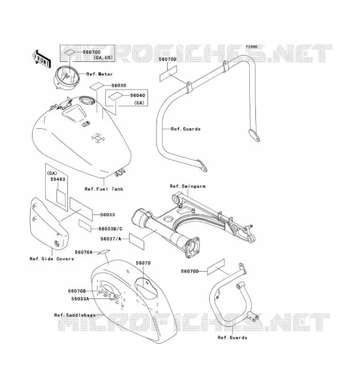LABEL Kawasaki MOTOS 1500 2002 VN1500 CLASSIC TOURER FI  VN1500-L3