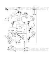 CONTACTEUR SERRURE/R&Eacute;FLECTEUR pour Kawasaki VN1500 CLASSIC TOURER FI 2004