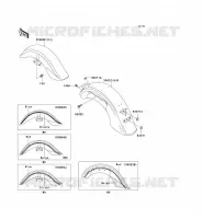 GARDE BOUE pour Kawasaki VN1500 CLASSIC TOURER FI 2004