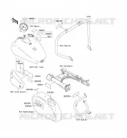 LABEL(CA,US) pour Kawasaki VN1500 CLASSIC TOURER FI 2004