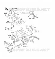 PIECE DE CADRE (COUVERTURE) pour Kawasaki VN1500 CLASSIC TOURER FI 2004