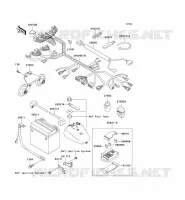 CHASSIS EQUIPMENT ELECTRIQUE pour Kawasaki VN1500 CLASSIC FI 2000