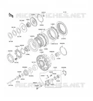 EMBRAYAGE pour Kawasaki VN1500 CLASSIC FI 2000