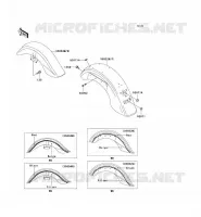 GARDE BOUE pour Kawasaki VN1500 CLASSIC FI 2000