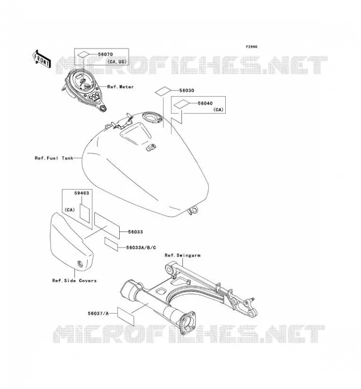 LABEL Kawasaki MOTOS 1500 2001 VN1500 CLASSIC FI  VN1500-N2