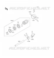 FOURCHETTE/BARRILLET DE SELECTION pour Kawasaki VN1500 CLASSIC FI 2002