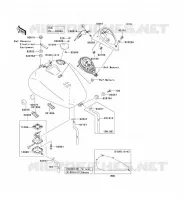RESERVOIR CARBURANT pour Kawasaki VN1500 CLASSIC 2005