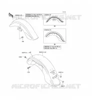GARDE BOUE pour Kawasaki VN1500 CLASSIC 2008