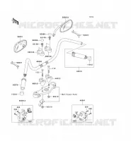 GUIDON pour Kawasaki VN1500 CLASSIC 2008