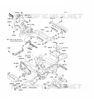 PIECE DE CADRE (COUVERTURE) pour Kawasaki VN1500 CLASSIC 2008