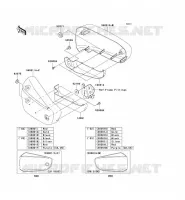 CACHE LAT&Eacute;RAL pour Kawasaki VN1500 MEAN STREAK 2003