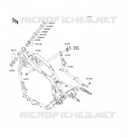 CH&Acirc;SSIS pour Kawasaki VN1500 MEAN STREAK 2003