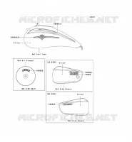 DECALS(SILVER) pour Kawasaki VN1500 MEAN STREAK 2003