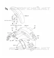 GARDE BOUE pour Kawasaki VN1500 MEAN STREAK 2003