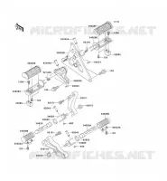 REPOSE PIED pour Kawasaki VN1500 MEAN STREAK 2003