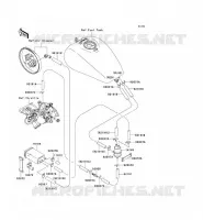 SYSTEME D'EVAPORATION CARBURANT(CA) pour Kawasaki VN1500 MEAN STREAK 2003