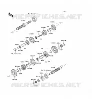 TRANSMISSION pour Kawasaki VN1500 MEAN STREAK 2003