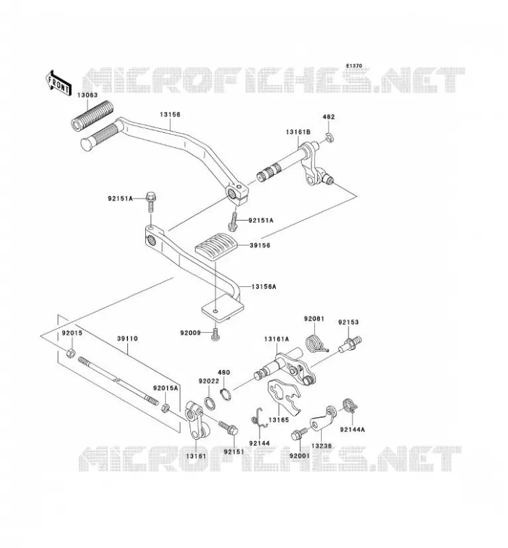 SELECTEUR Kawasaki MOTOS 1500 2002 VN1500 DRIFTER  VN1500-R2H
