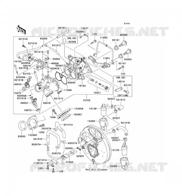 CARBU Kawasaki MOTOS 1500 2004 VN1500 DRIFTER  VN1500-R4