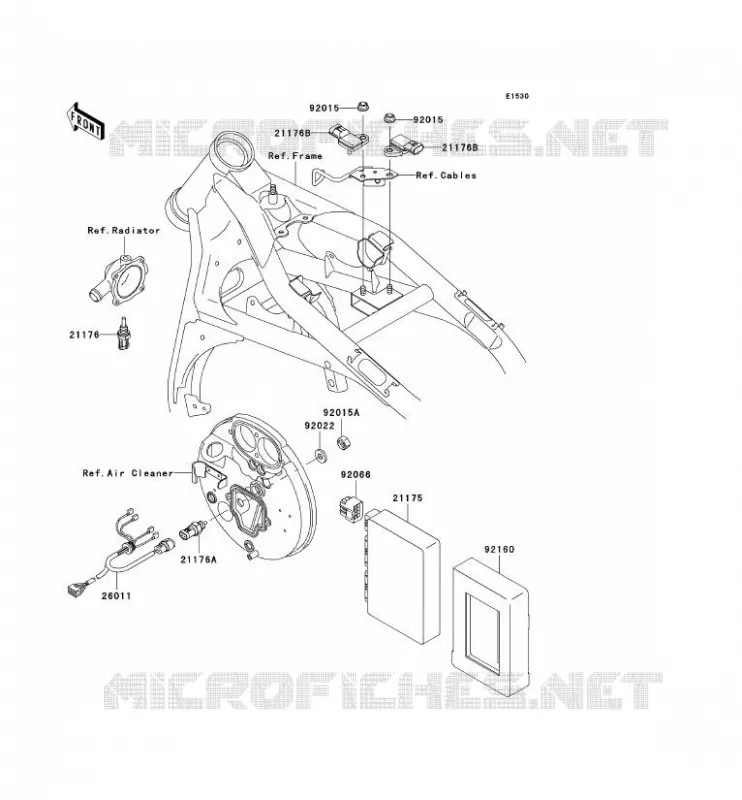 INJECTION CARBURANT Kawasaki MOTOS 1500 2004 VN1500 DRIFTER  VN1500-R4