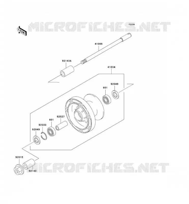 ROUE AVANT Kawasaki MOTOS 1500 2004 VN1500 DRIFTER  VN1500-R4