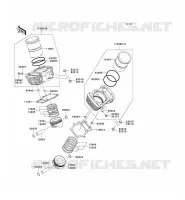 CYLINDRE/PISTON pour Kawasaki VN1600 CLASSIC 2005