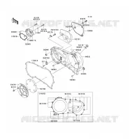 CARTER MOTEUR DROIT(S) pour Kawasaki VN1600 CLASSIC 2005