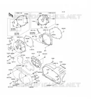 CARTER MOTEUR GAUCHE pour Kawasaki VN1600 CLASSIC 2005