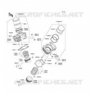 CYLINDRE/PISTON pour Kawasaki VN1600 CLASSIC 2005
