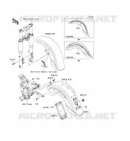 GARDE BOUE pour Kawasaki VN1600 CLASSIC 2005