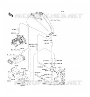 SYSTEME D'EVAPORATION CARBURANT(CA) pour Kawasaki VN1600 CLASSIC 2005