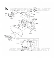 CARTER MOTEUR DROIT(S) pour Kawasaki VN1600 CLASSIC 2008