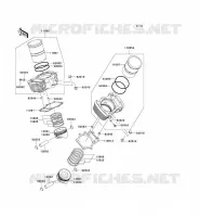 CYLINDRE/PISTON pour Kawasaki VN1600 CLASSIC 2008