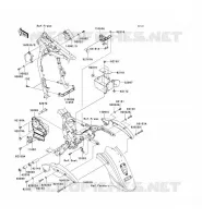 PIECE DE CADRE (COUVERTURE) pour Kawasaki VN1600 CLASSIC 2008
