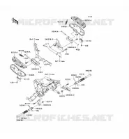 REPOSE PIED pour Kawasaki VN1600 CLASSIC 2008
