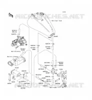 SYSTEME D'EVAPORATION CARBURANT(CA) pour Kawasaki VN1600 CLASSIC 2008