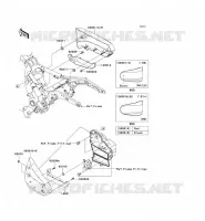 CACHE LAT&Eacute;RAL pour Kawasaki VN1600 CLASSIC 2008